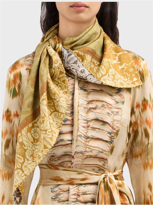 Foulard bandana in seta con stampa barocca PIERRE-LOUIS MASCIA | 90X90M518944